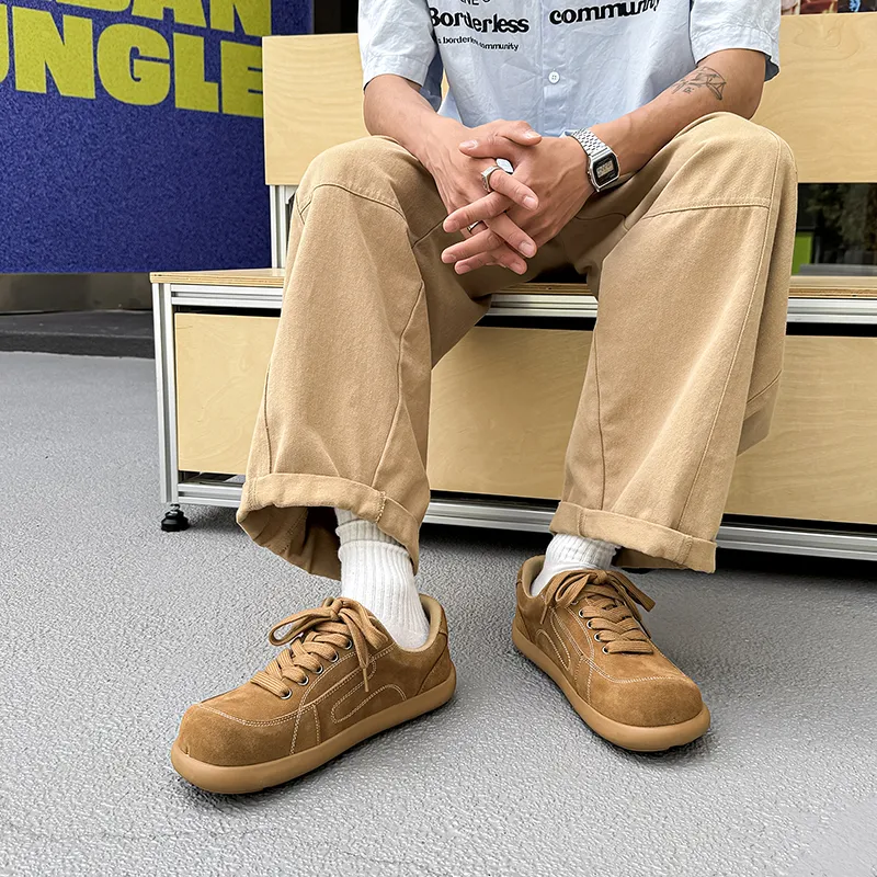 WEISHIBANGWEI Casual Shoes Men's Yellow-5