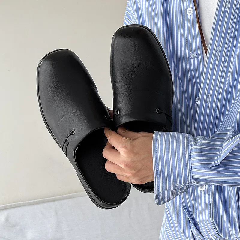 WEISHIBANGWEI Closed Toe Slippers Unisex Black-1