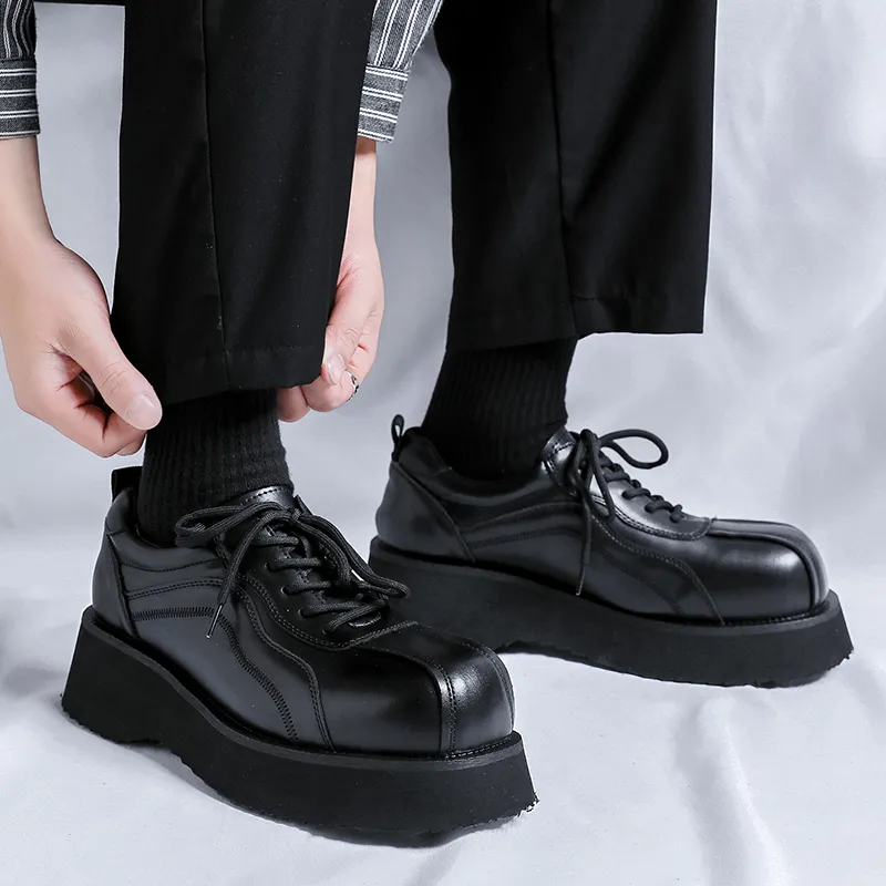 WEISHIBANGWEI Casual Shoes Men's Black-5