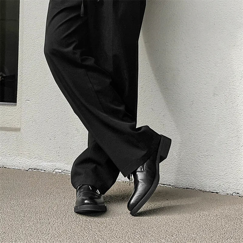 WEISHIBANGWEI Dress Shoes Unisex Black-5