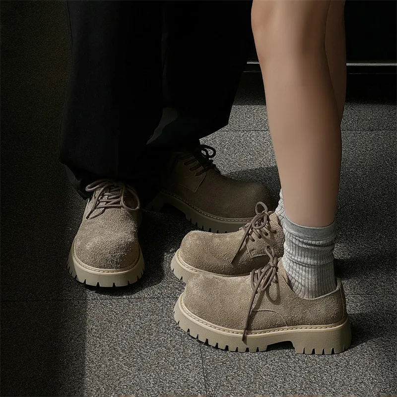 WEISHIBANGWEI Low Top Casual Shoes Unisex Khaki-2