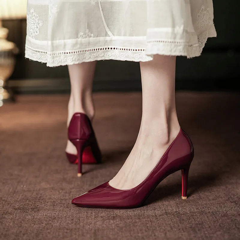 WEISHIBANGWEI Slim Heel High Heels Women's-18