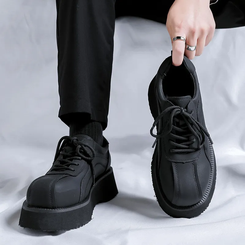 WEISHIBANGWEI Casual Shoes Men's Black-3
