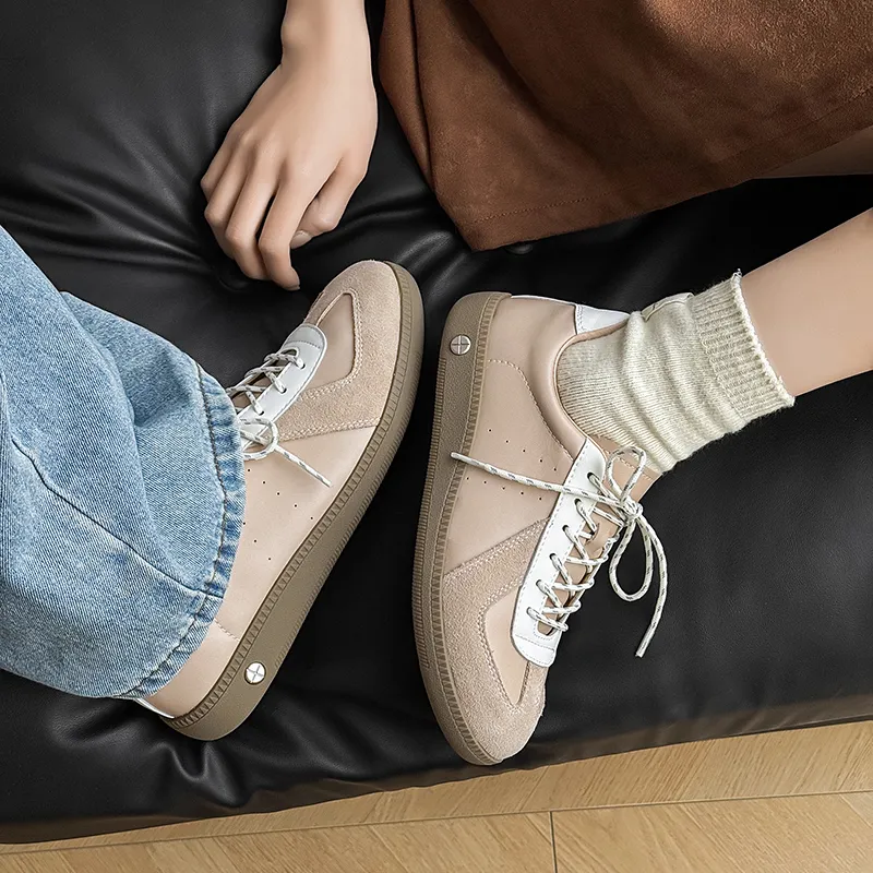 WEISHIBANGWEI Skateboard Shoes Unisex Apricot-1