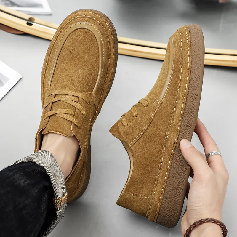 WEISHIBANGWEI Casual Shoes Men's Brown-9