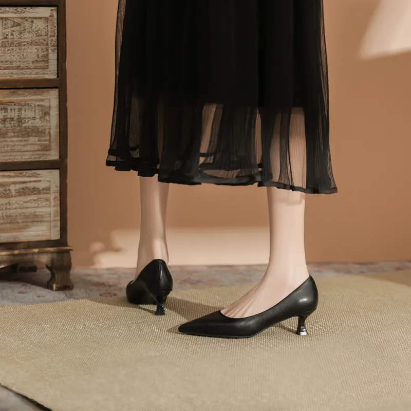 WEISHIBANGWEI Slim Heel High Heels Women's-5