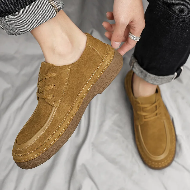 WEISHIBANGWEI Casual Shoes Men's Brown-2