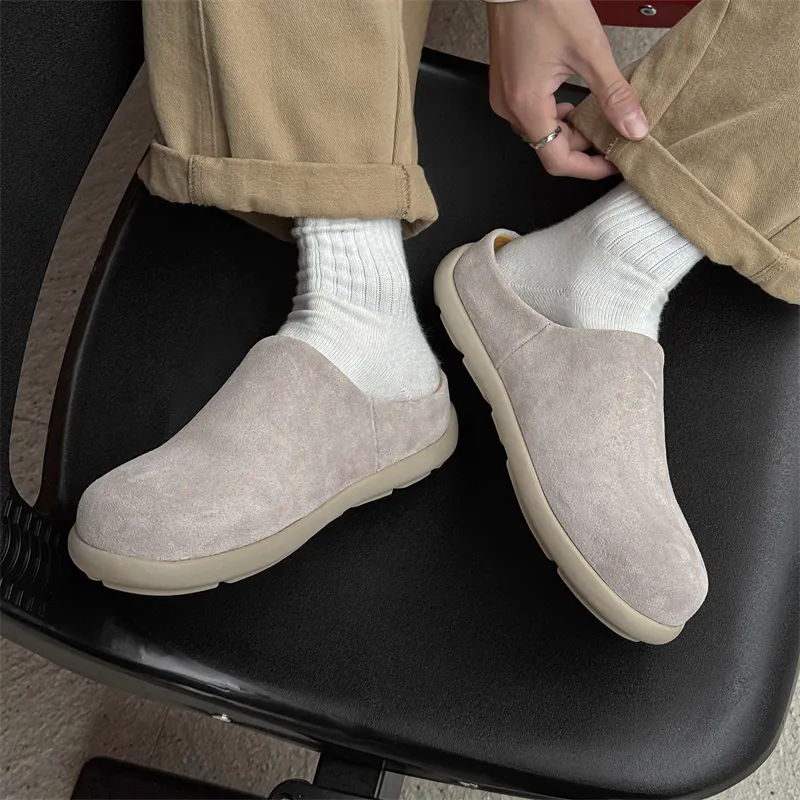 WEISHIBANGWEI Rubber Sole Slip Resistant Wrap toe Slippers Unisex-3