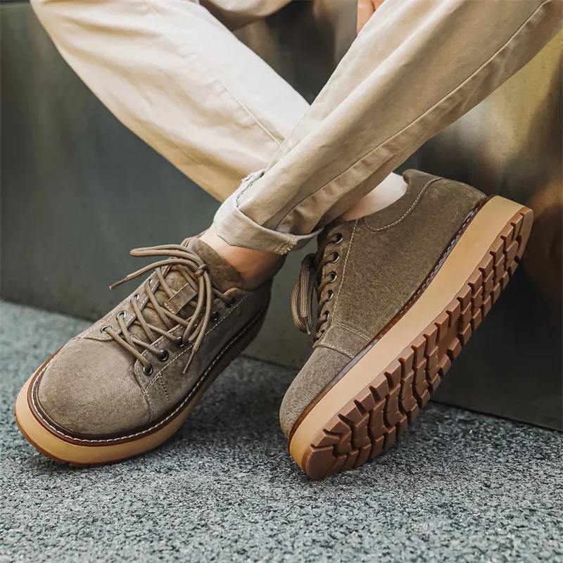 WEISHIBANGWEI Men's Casual Shoes Men Low Top-4