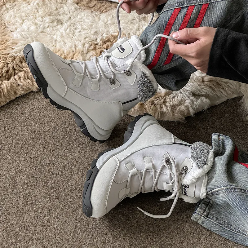 WEISHIBANGWEI Warm Anti Slip And Wear Resistant Short Snow Boots Unisex-9