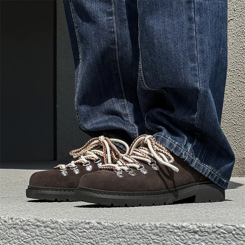 WEISHIBANGWEI Height Increasing Low Top Casual Shoes Unisex Dark Coffee-3