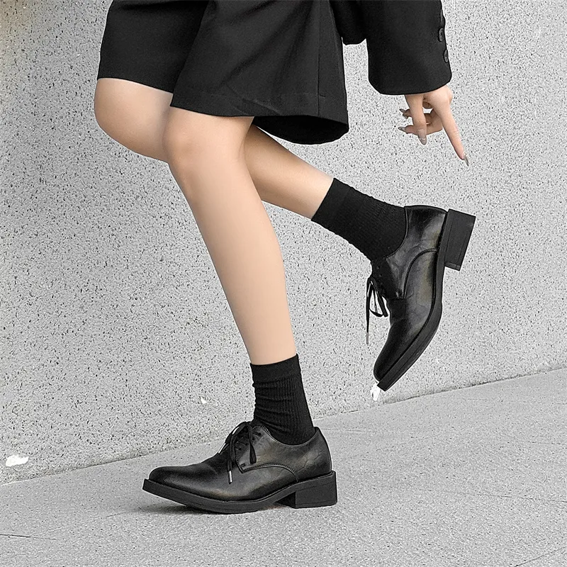 WEISHIBANGWEI Dress Shoes Unisex Black-9