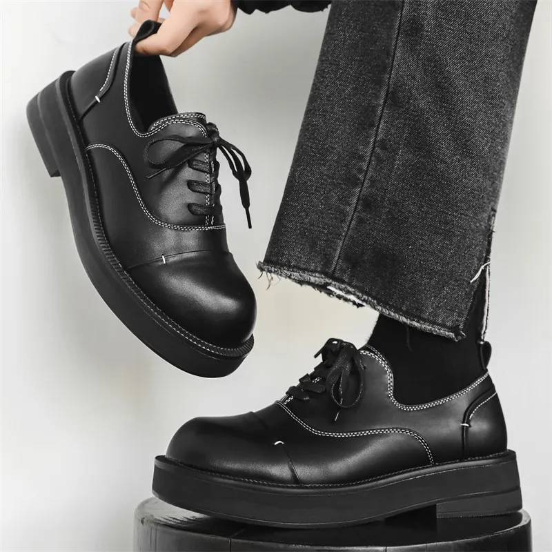 WEISHIBANGWEI Casual Shoes Men's Black-3