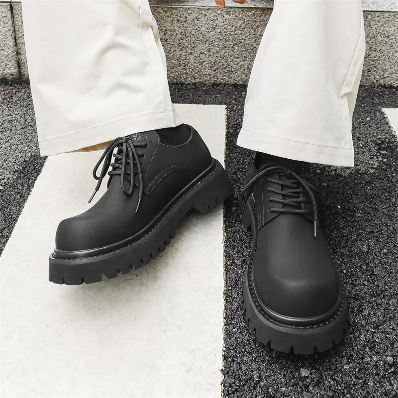 WEISHIBANGWEI Men's Casual Shoes Men's Black-1