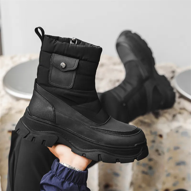 WEISHIBANGWEI Snow Boots Men-1