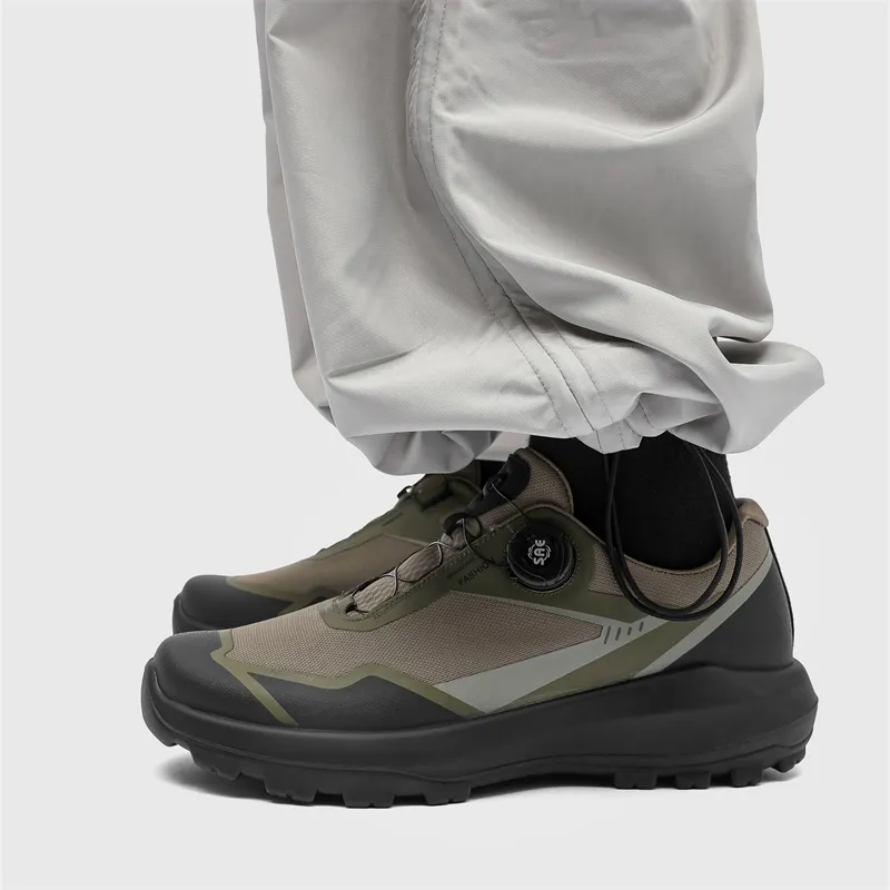 WEISHIBANGWEI Low Top Casual Shoes Men's Khaki-2