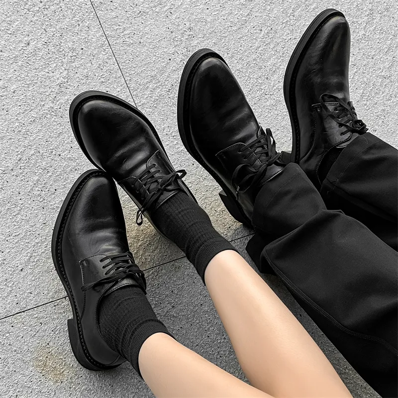 WEISHIBANGWEI Dress Shoes Unisex Black-12