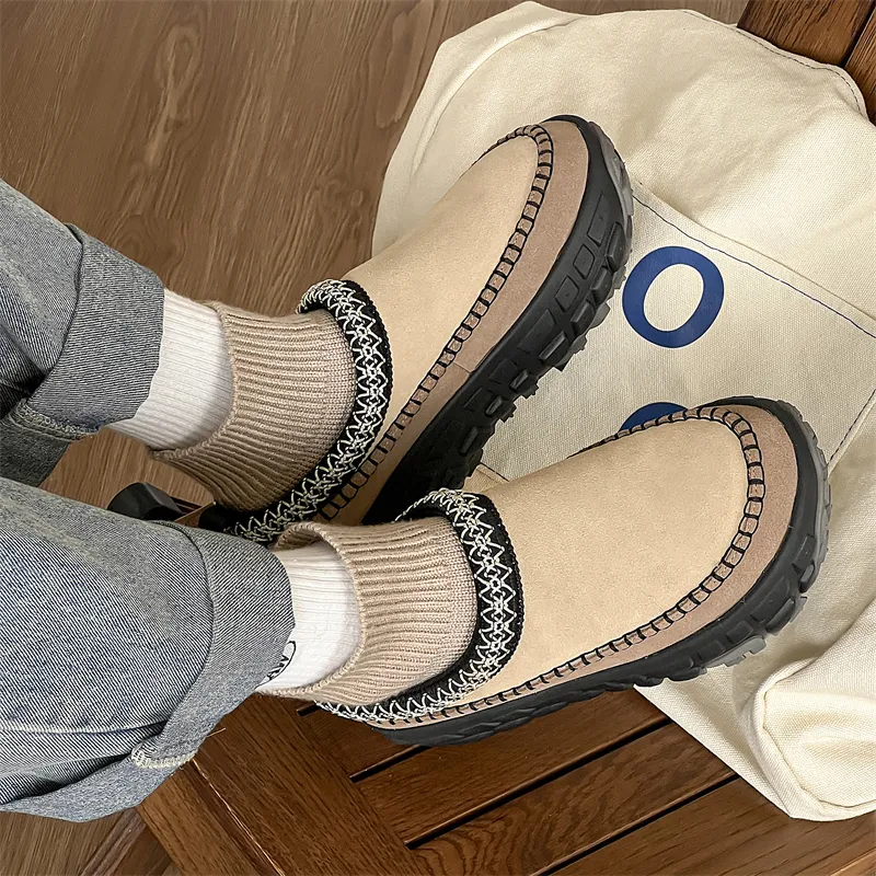 WEISHIBANGWEI Warm Slip Resistant Coverage Short Snow Boots Unisex-11