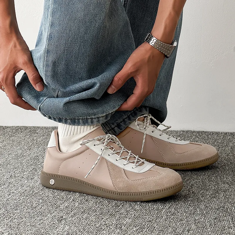 WEISHIBANGWEI Skateboard Shoes Unisex Apricot-4