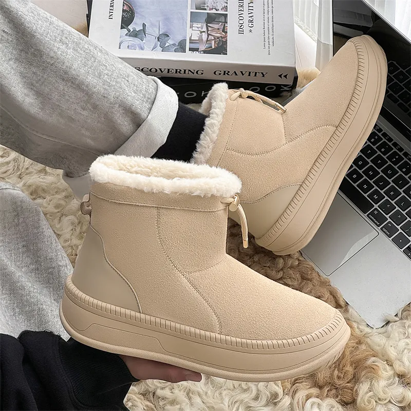WEISHIBANGWEI Warm Anti Slip And Wear Resistant Short Snow Boots Unisex-15
