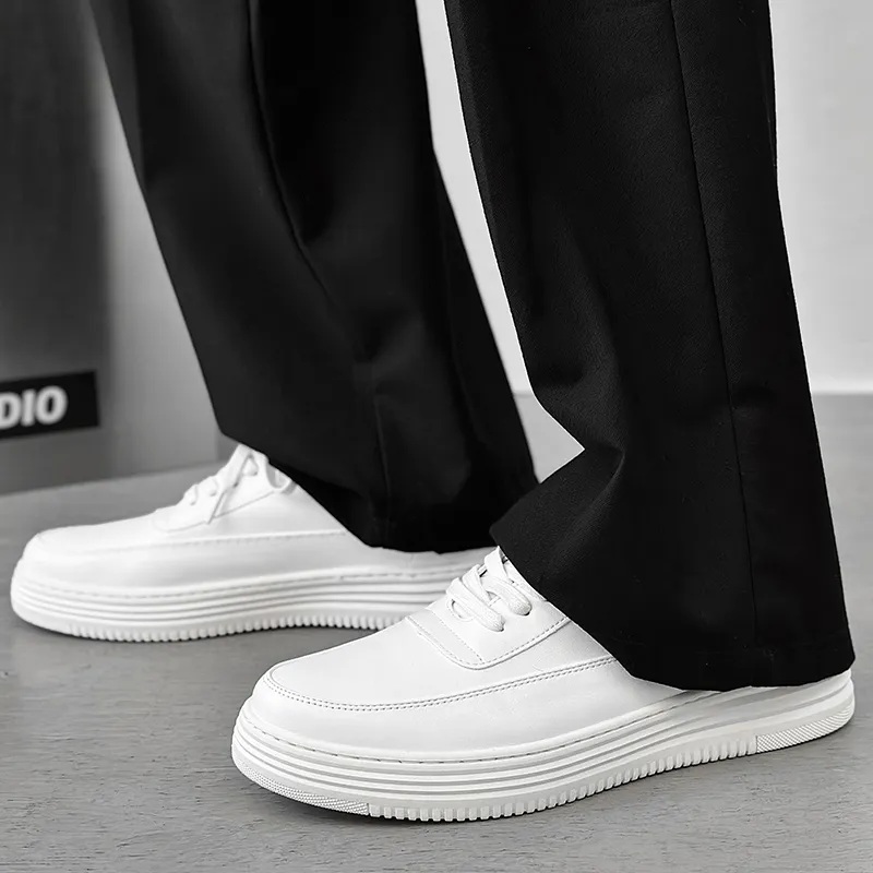 WEISHIBANGWEI Men's Casual Shoes Men's White-5