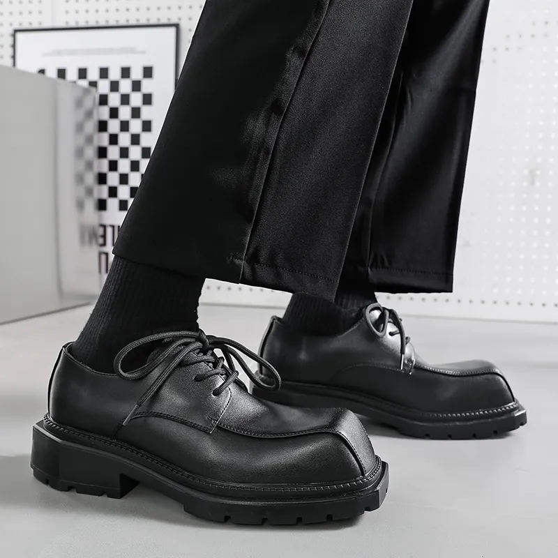 WEISHIBANGWEI Casual Shoes Men's Black-3