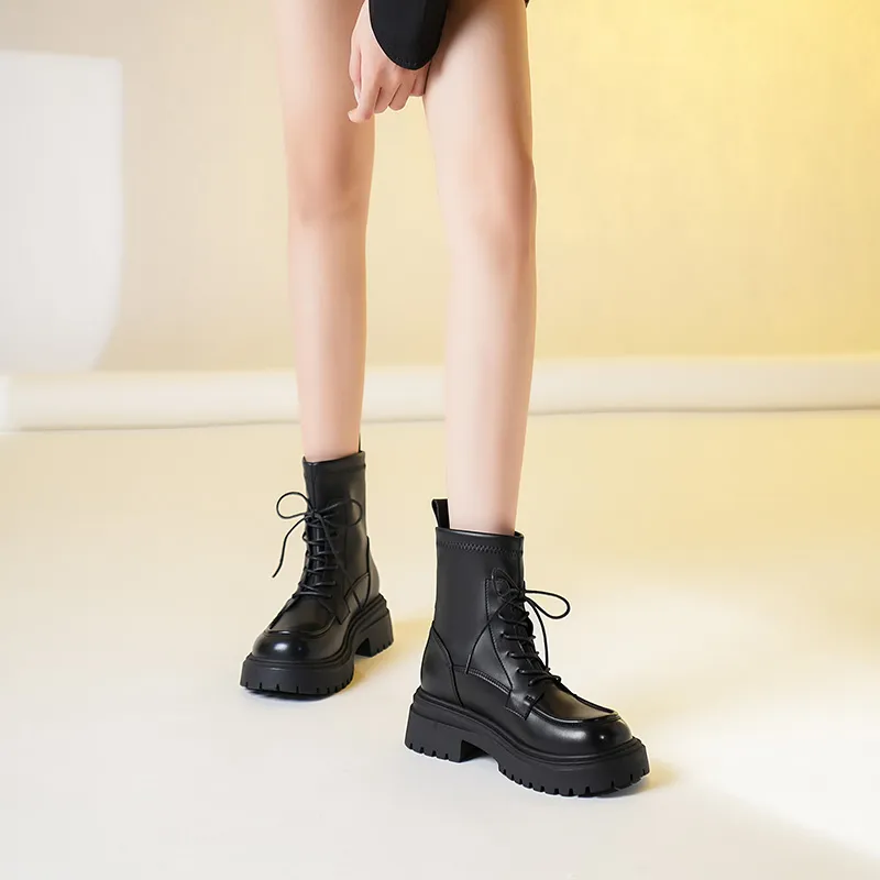 WEISHIBANGWEI Short Martin Boot Women's-11