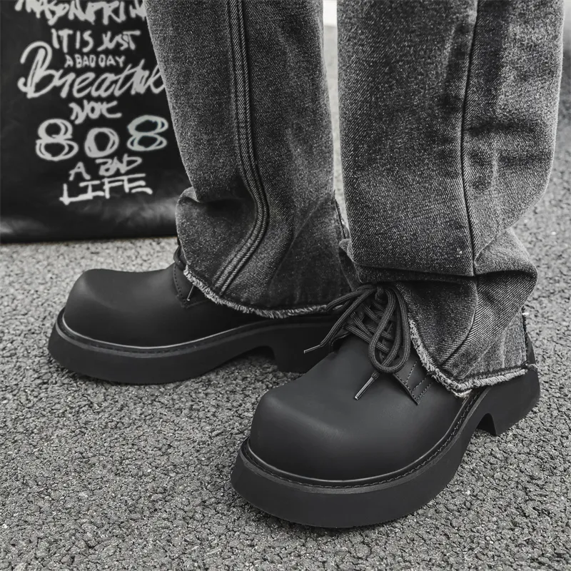 WEISHIBANGWEI Casual Shoes Men's Black-4
