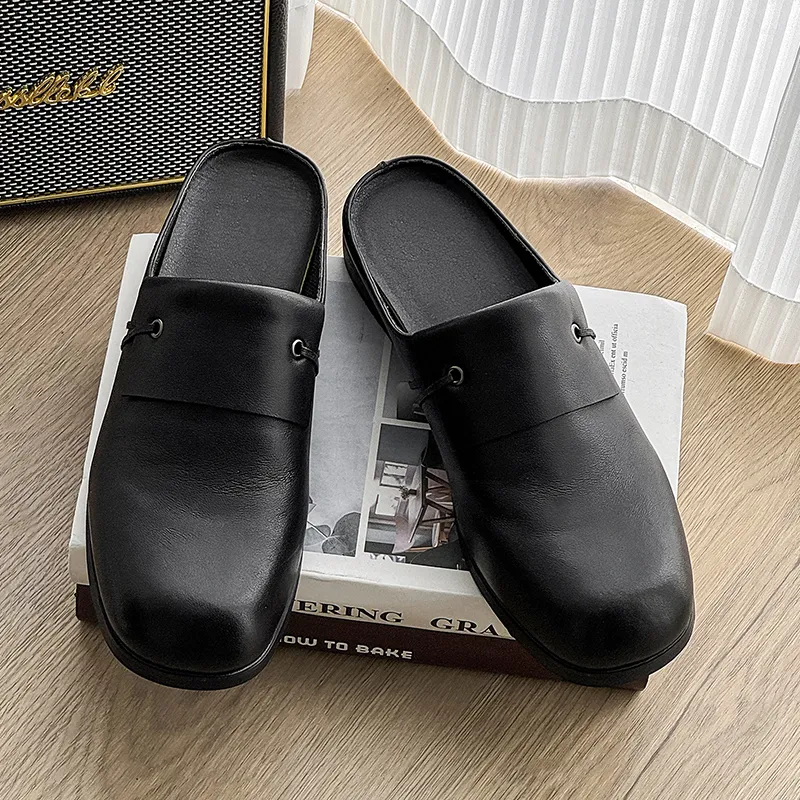 WEISHIBANGWEI Closed Toe Slippers Unisex Black-9