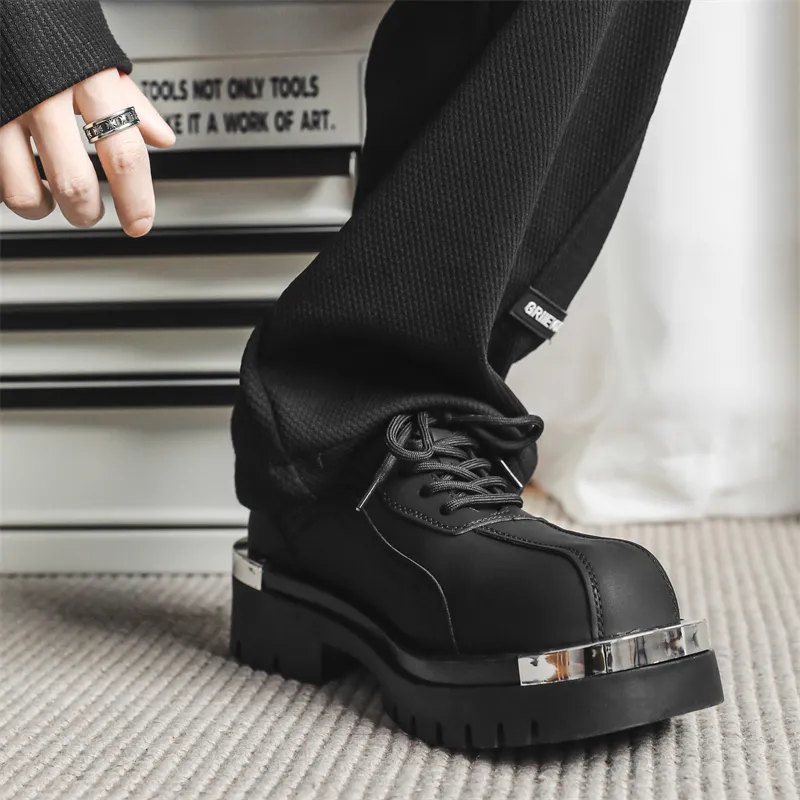 WEISHIBANGWEI Casual Shoes Men's Black-17