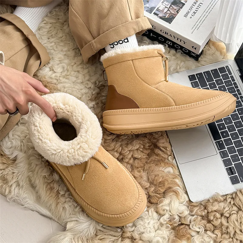 WEISHIBANGWEI Warm Anti Slip And Wear Resistant Short Snow Boots Unisex-2