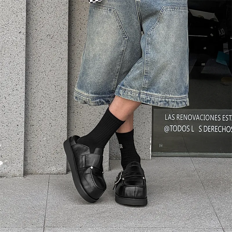 WEISHIBANGWEI Closed Toe Slippers Unisex Black-5
