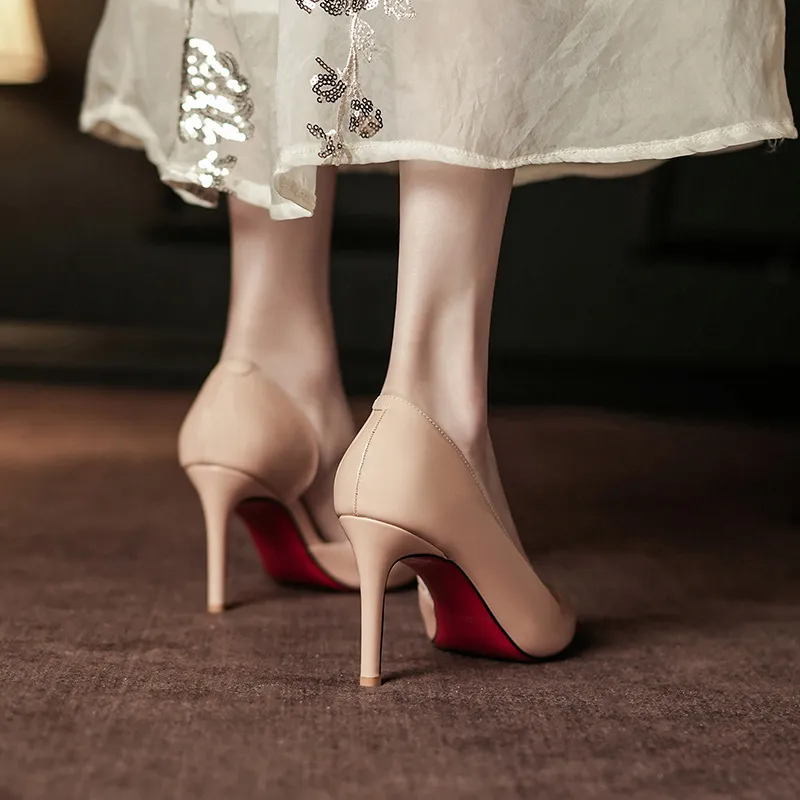 WEISHIBANGWEI Slim Heel High Heels Women's-9
