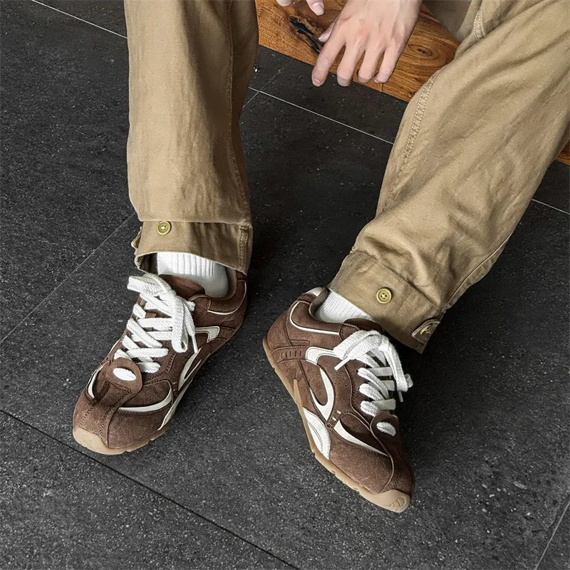 WEISHIBANGWEI Low Top Casual Shoes Men's Khaki-6