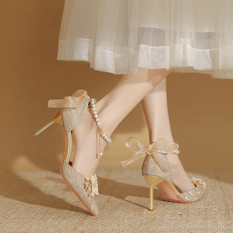 WEISHIBANGWEI Slim Heel High Heels Women's-8
