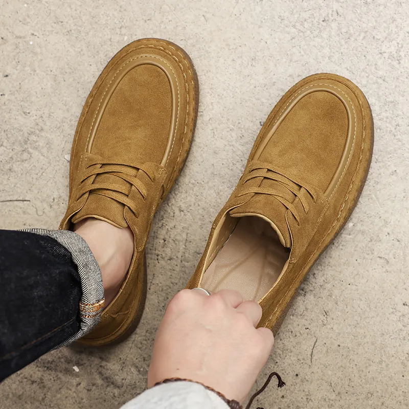 WEISHIBANGWEI Casual Shoes Men's Brown-8