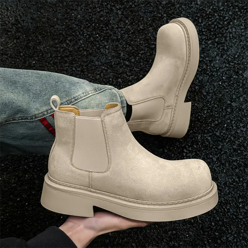 WEISHIBANGWEI Short Chelsea Boots Men's-22