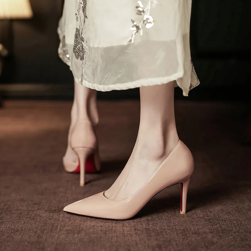 WEISHIBANGWEI Slim Heel High Heels Women's-8