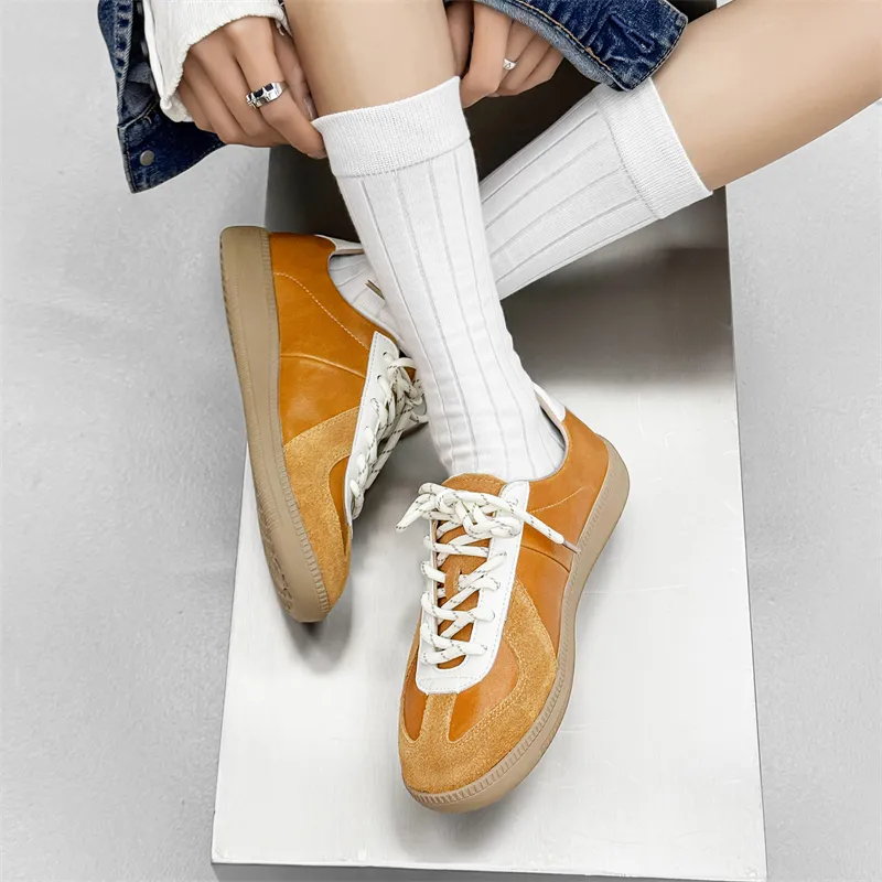 WEISHIBANGWEI Skateboard Shoes Unisex Yellow-12