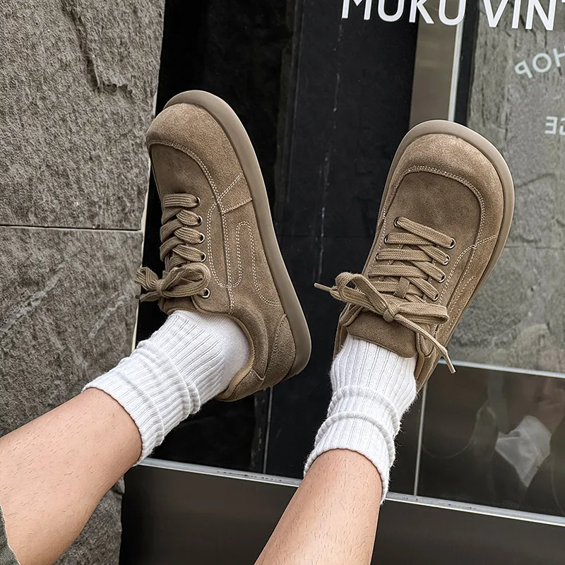 WEISHIBANGWEI Casual Shoes Men's Khaki-4