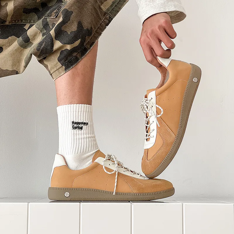 WEISHIBANGWEI Skateboard Shoes Unisex Ginger Yellow-3
