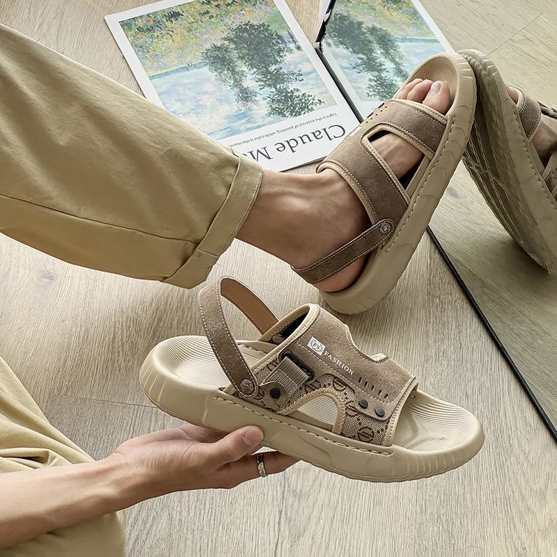 WEISHIBANGWEI Beach Sandals Men's-4