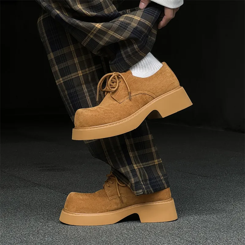 WEISHIBANGWEI Casual Shoes Men's Yellow-6