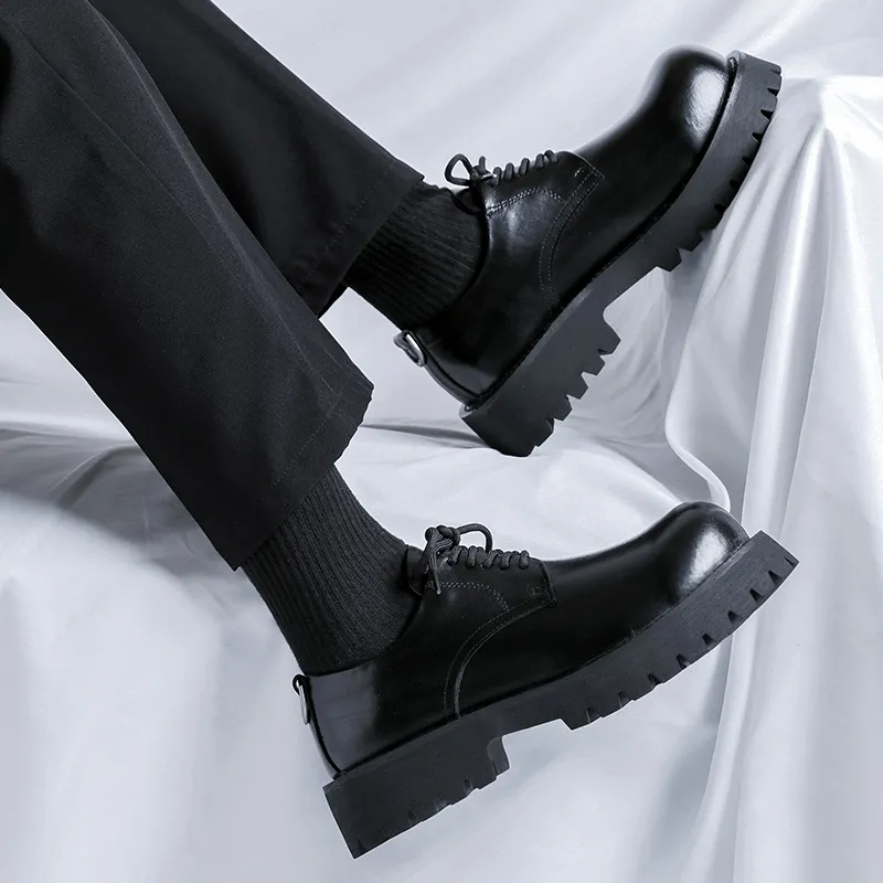 WEISHIBANGWEI Casual Shoes Men's Black-4