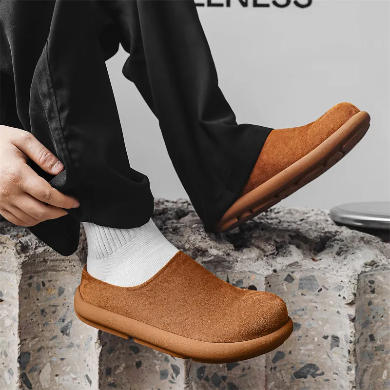 WEISHIBANGWEI Closed Toe Slippers Men's-3