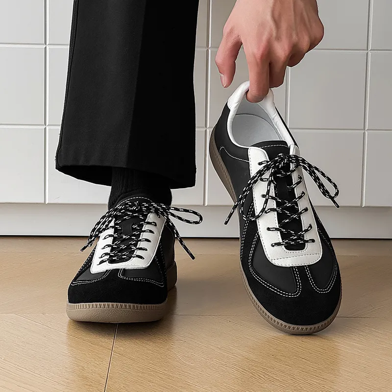 WEISHIBANGWEI Skateboard Shoes Unisex Black-3