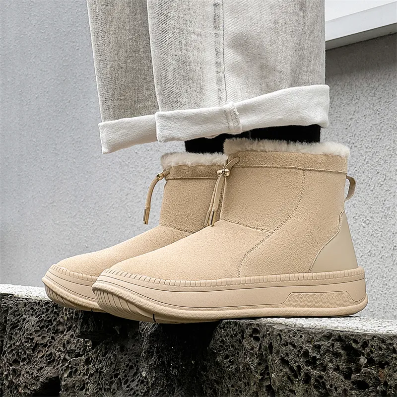 WEISHIBANGWEI Warm Anti Slip And Wear Resistant Short Snow Boots Unisex-20