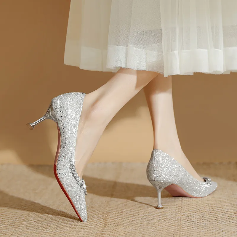 WEISHIBANGWEI Slim Heel High Heels Women's-9