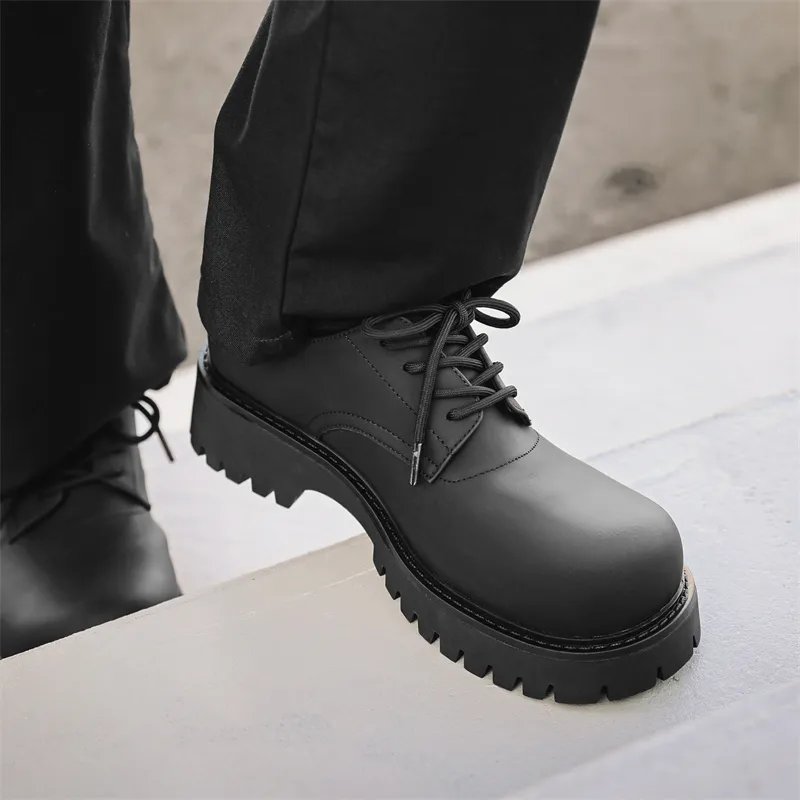 WEISHIBANGWEI Casual Shoes Men's Black-4