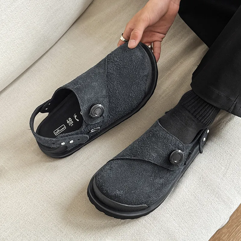 WEISHIBANGWEI Slip Resistant Low Top Casual Shoes Unisex Blue Black-4